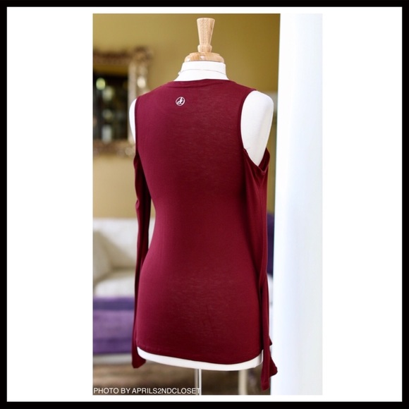 SAM EDELMAN COLD SHOULDERS LONG SLEEVES TEE A2C - Picture 4 of 8